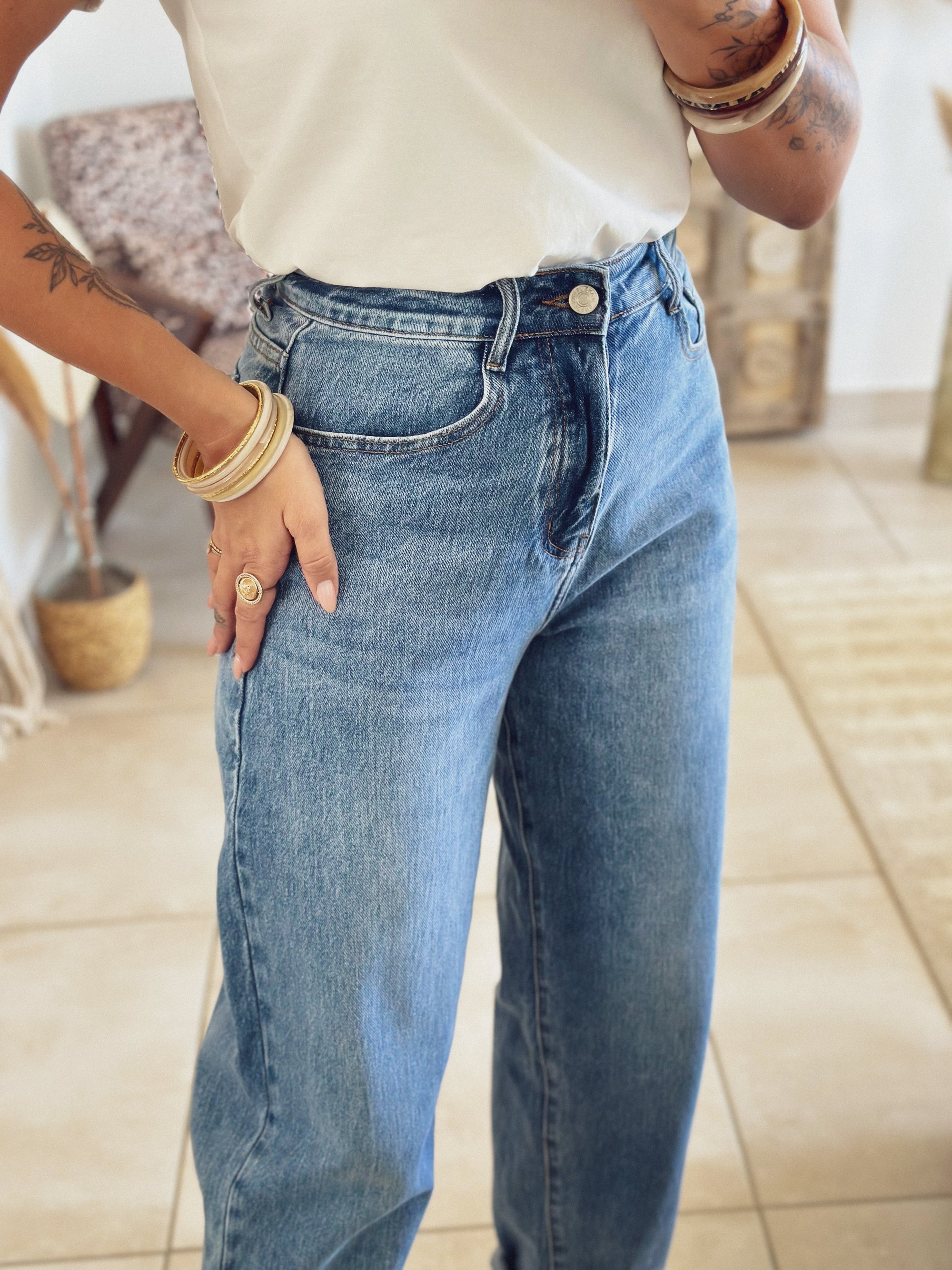 Jean Zoé – Balloon fit bleu