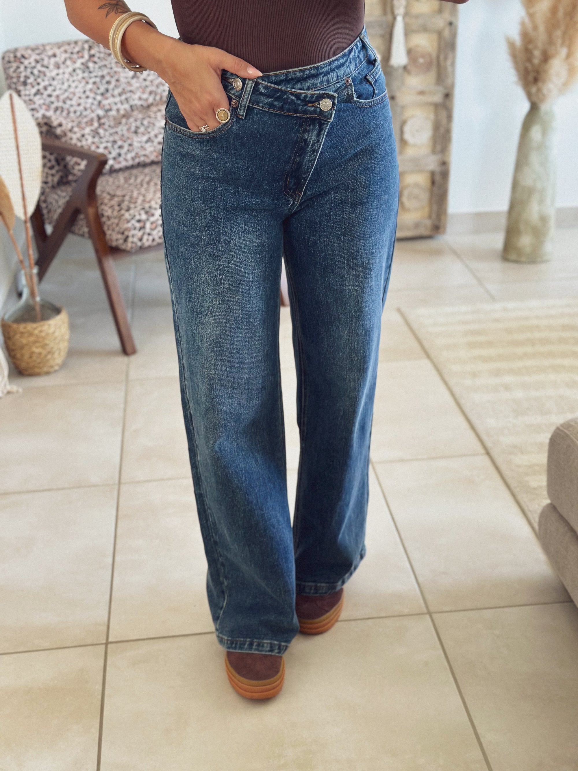 Jean Ophélie – Wide leg asymétrique