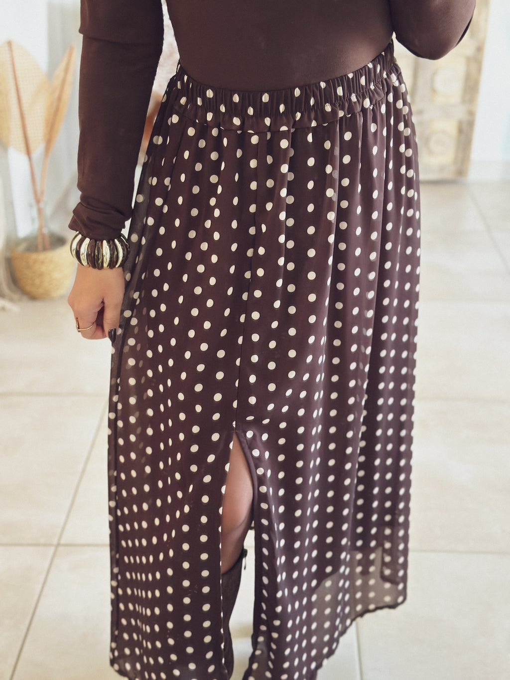 Jupe Anna – Pois chocolat