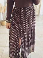 Jupe Anna – Pois chocolat