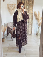 Jupe Anna – Pois chocolat