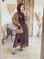 Jupe Anna – Pois chocolat