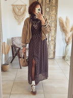 Jupe Anna – Pois chocolat