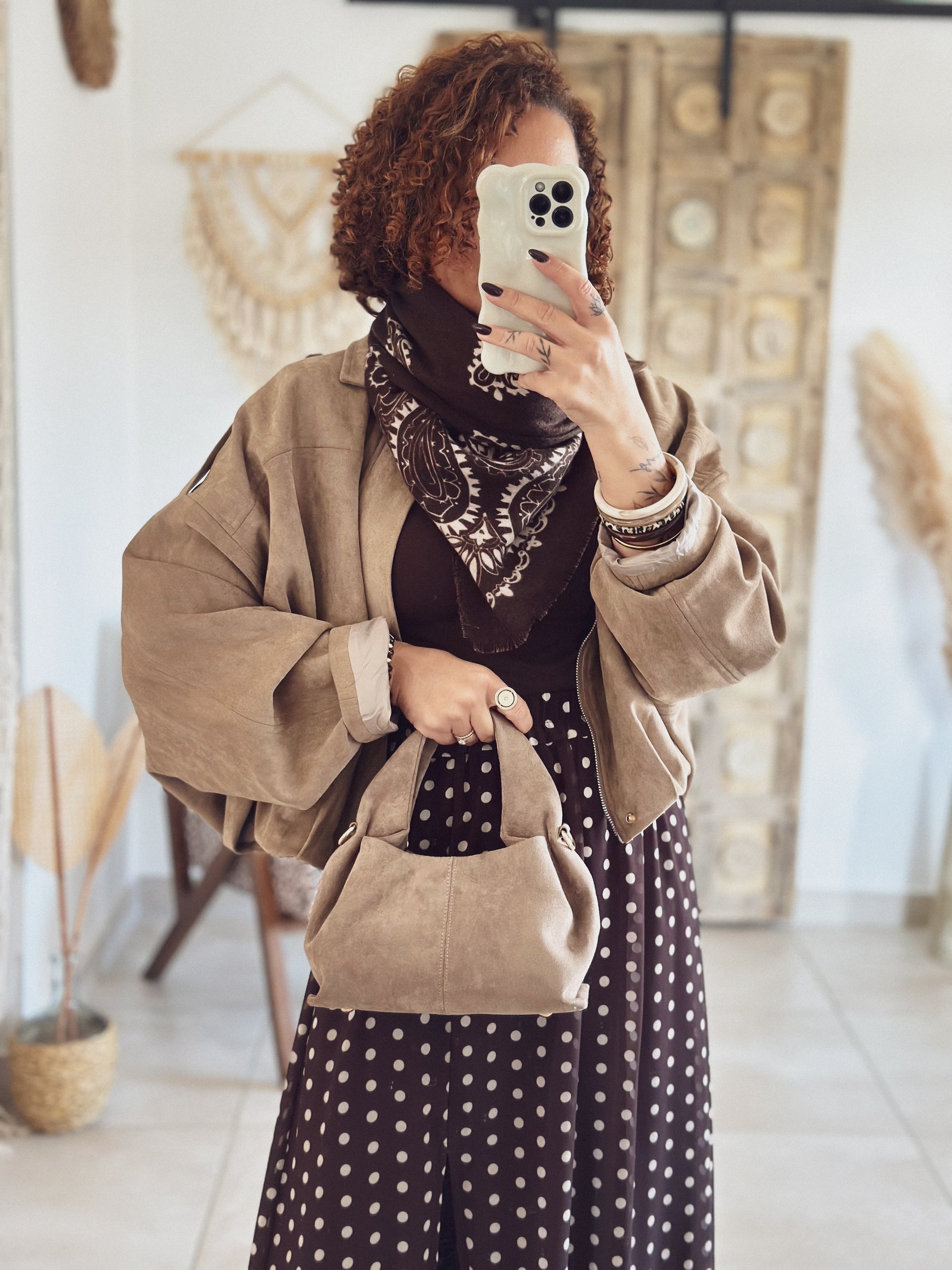 Jupe Anna – Pois chocolat