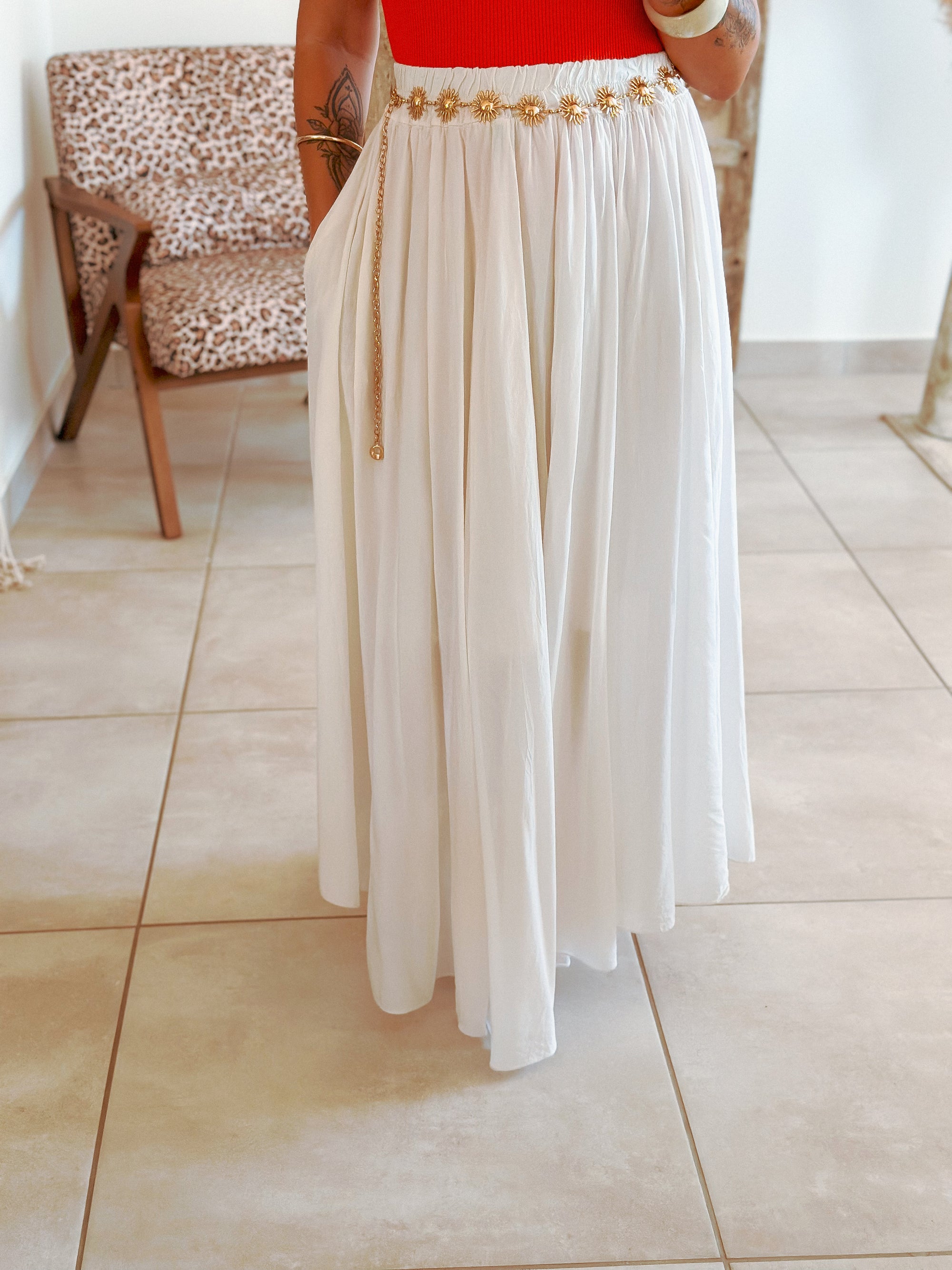 Jupe Mirage - Longue écru