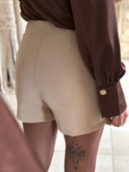 Jupe-short Aveline - Beige