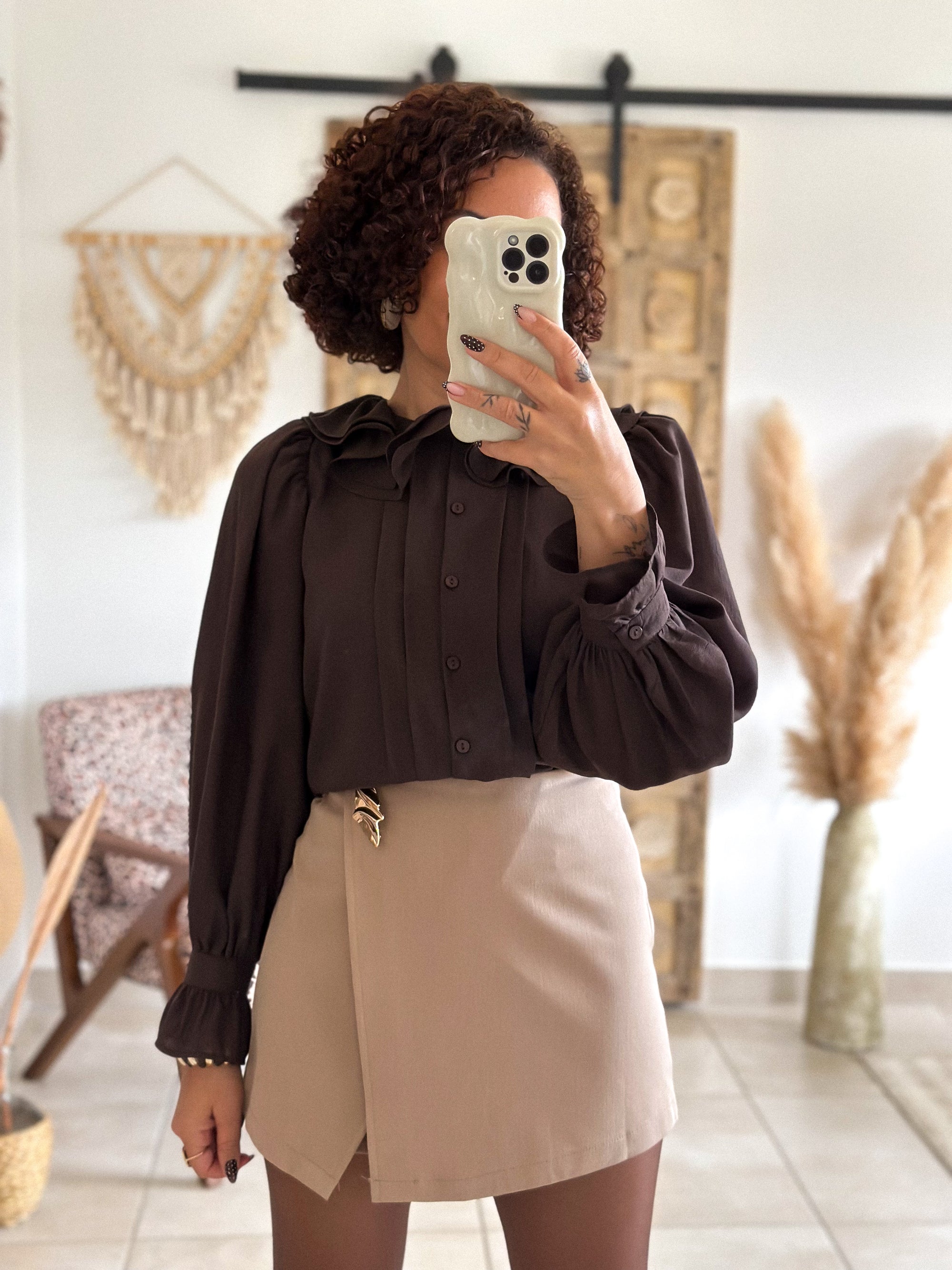 Jupe-short Aveline - Beige