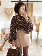 Jupe-short Aveline - Beige