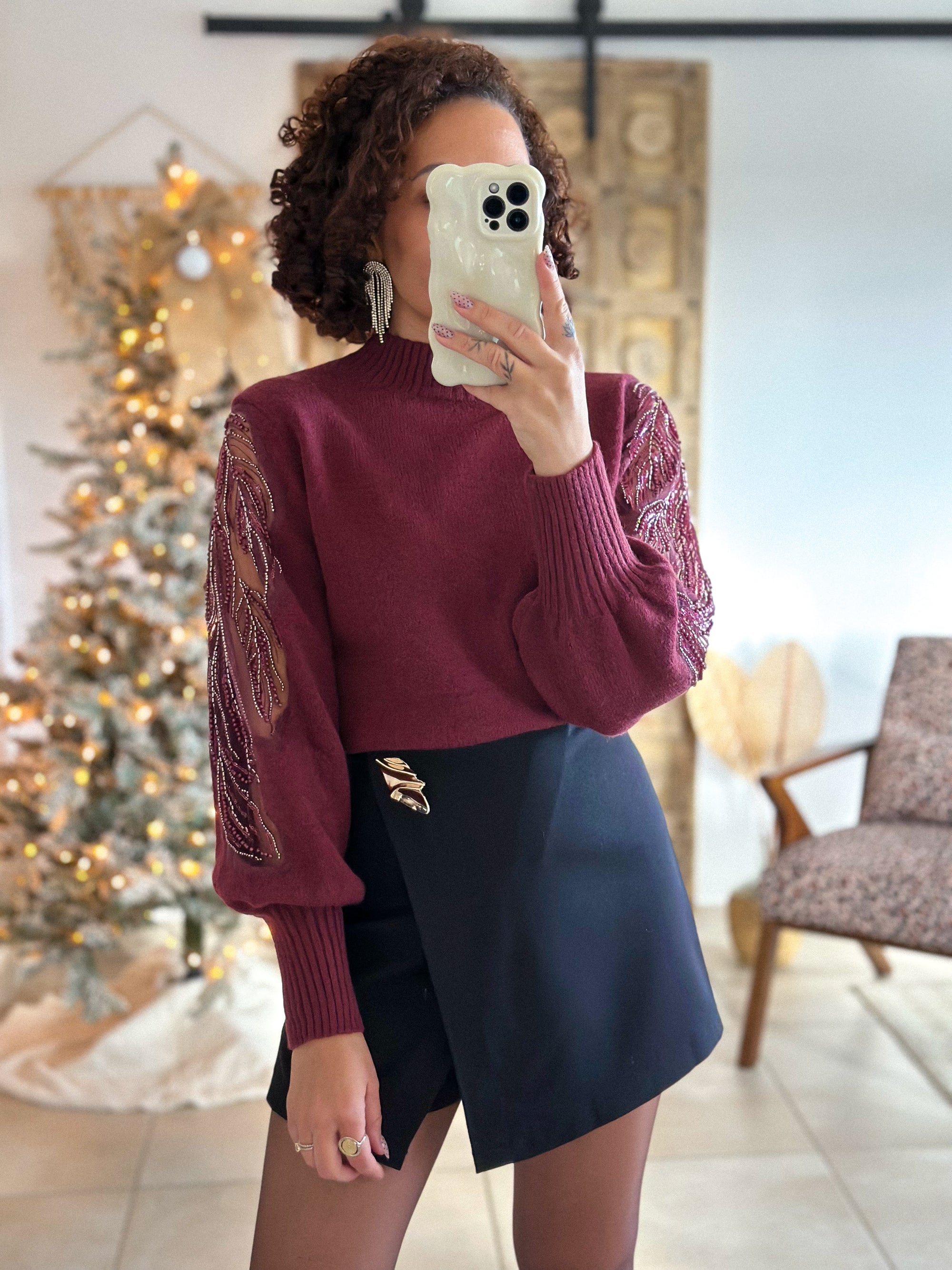 Jupe-short Aveline - Noir