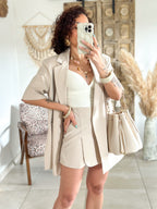 Jupe-short Maya - Beige