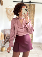 Jupe-Short Maya - Bordeaux