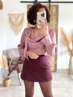 Jupe-Short Maya - Bordeaux