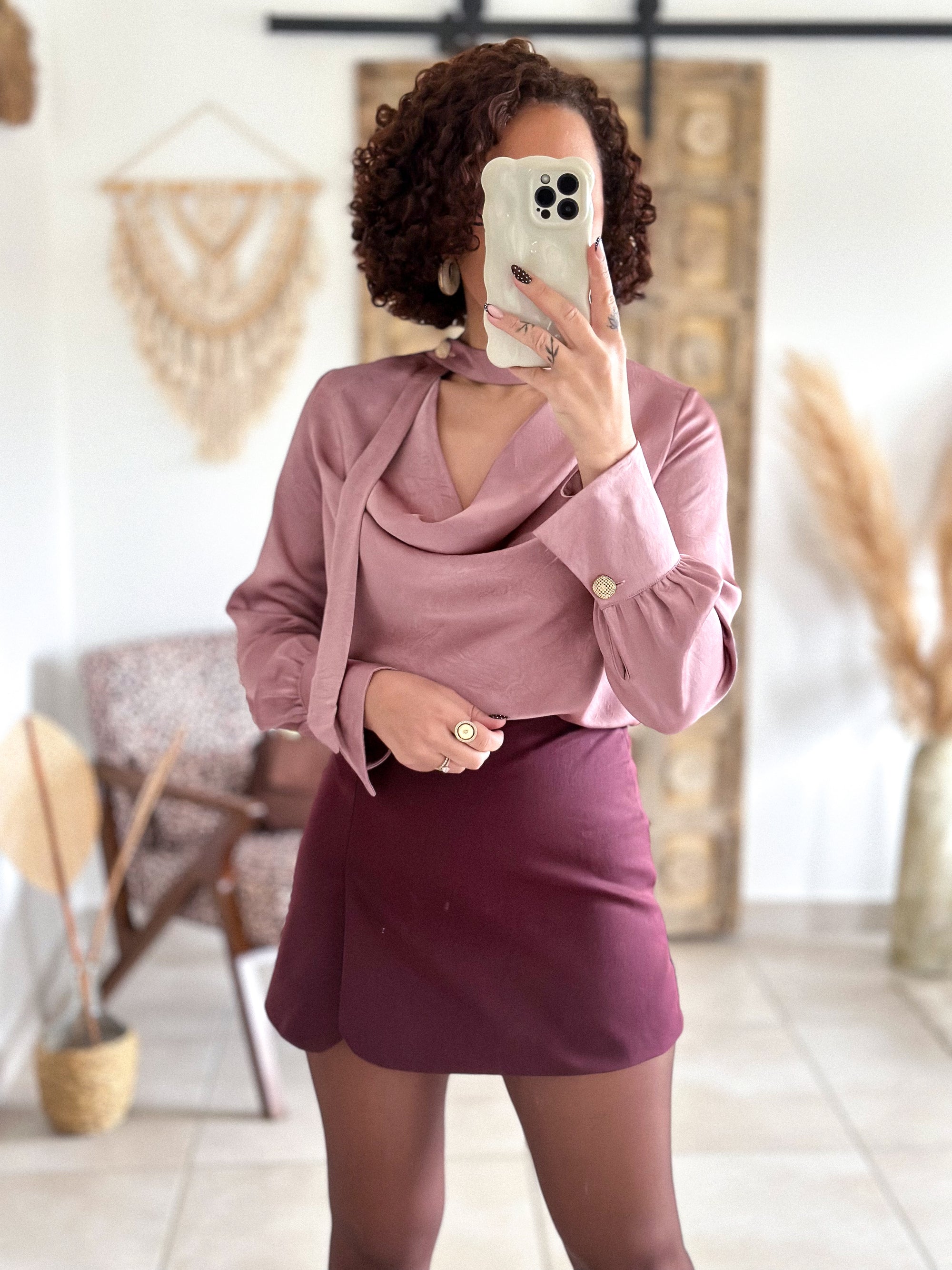 Jupe-Short Maya - Bordeaux