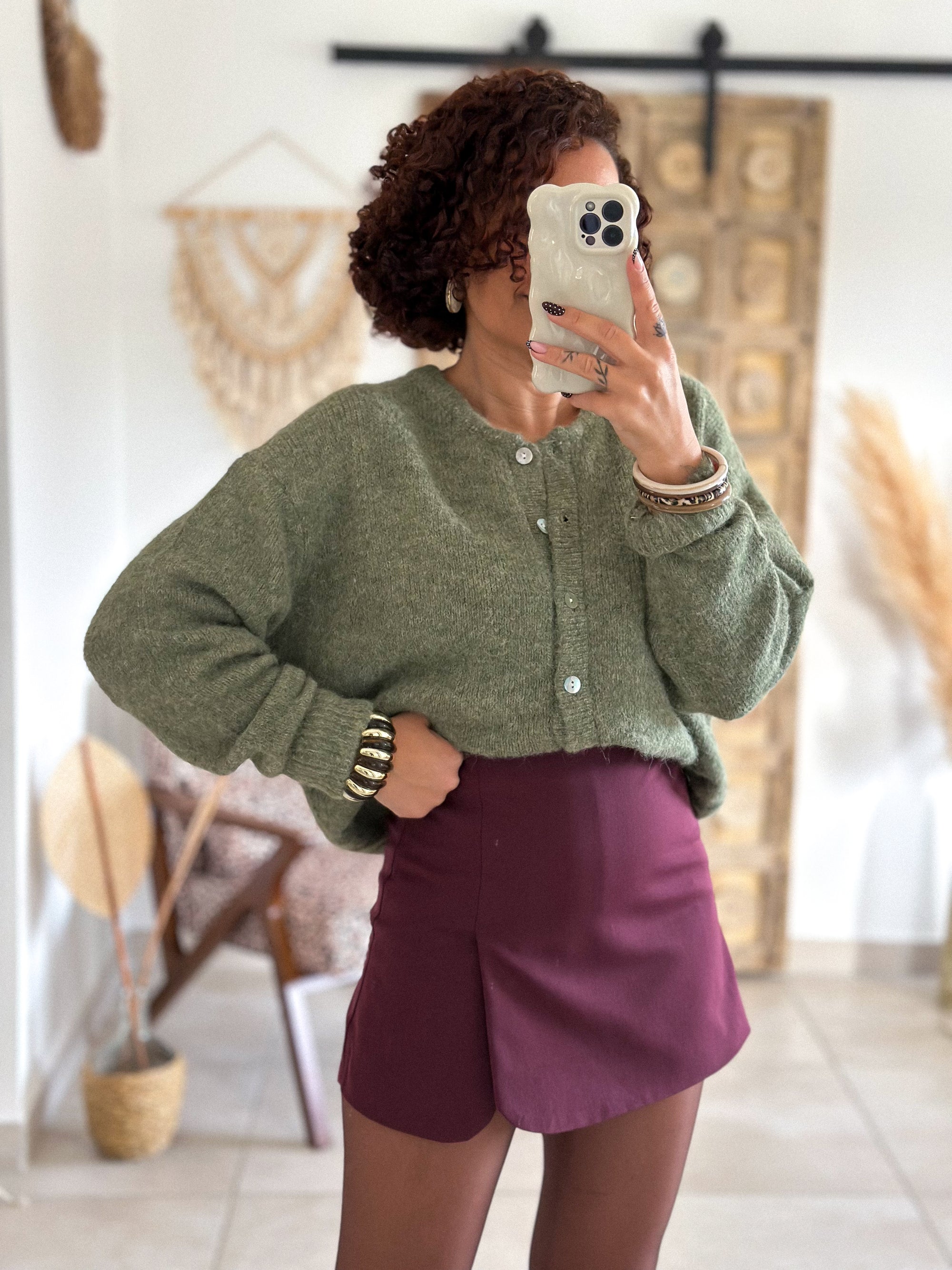 Jupe-Short Maya - Bordeaux