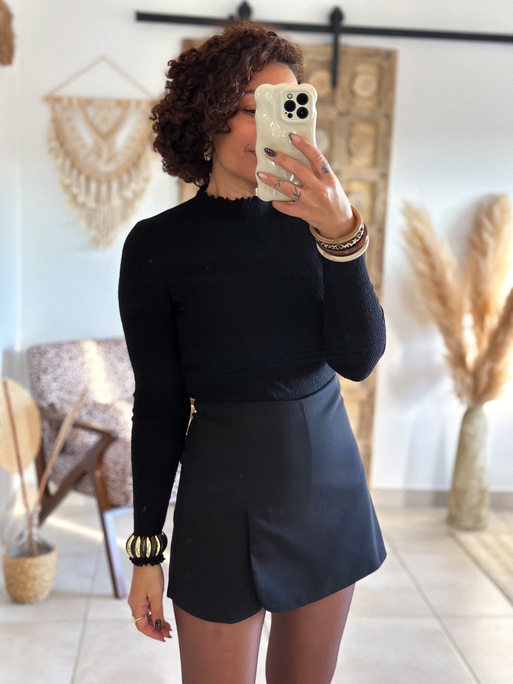 Jupe-Short Maya - Noir