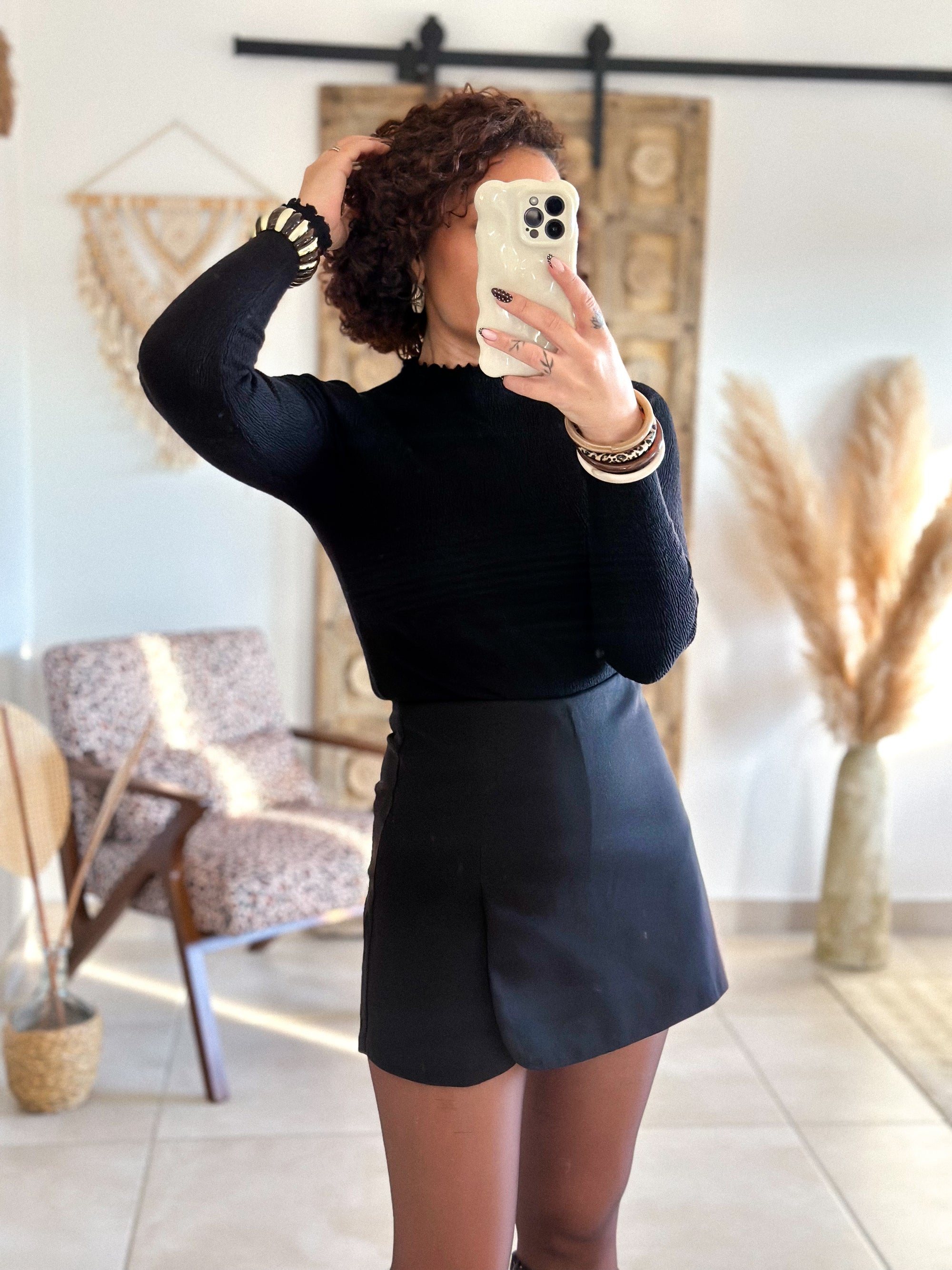 Jupe-Short Maya - Noir