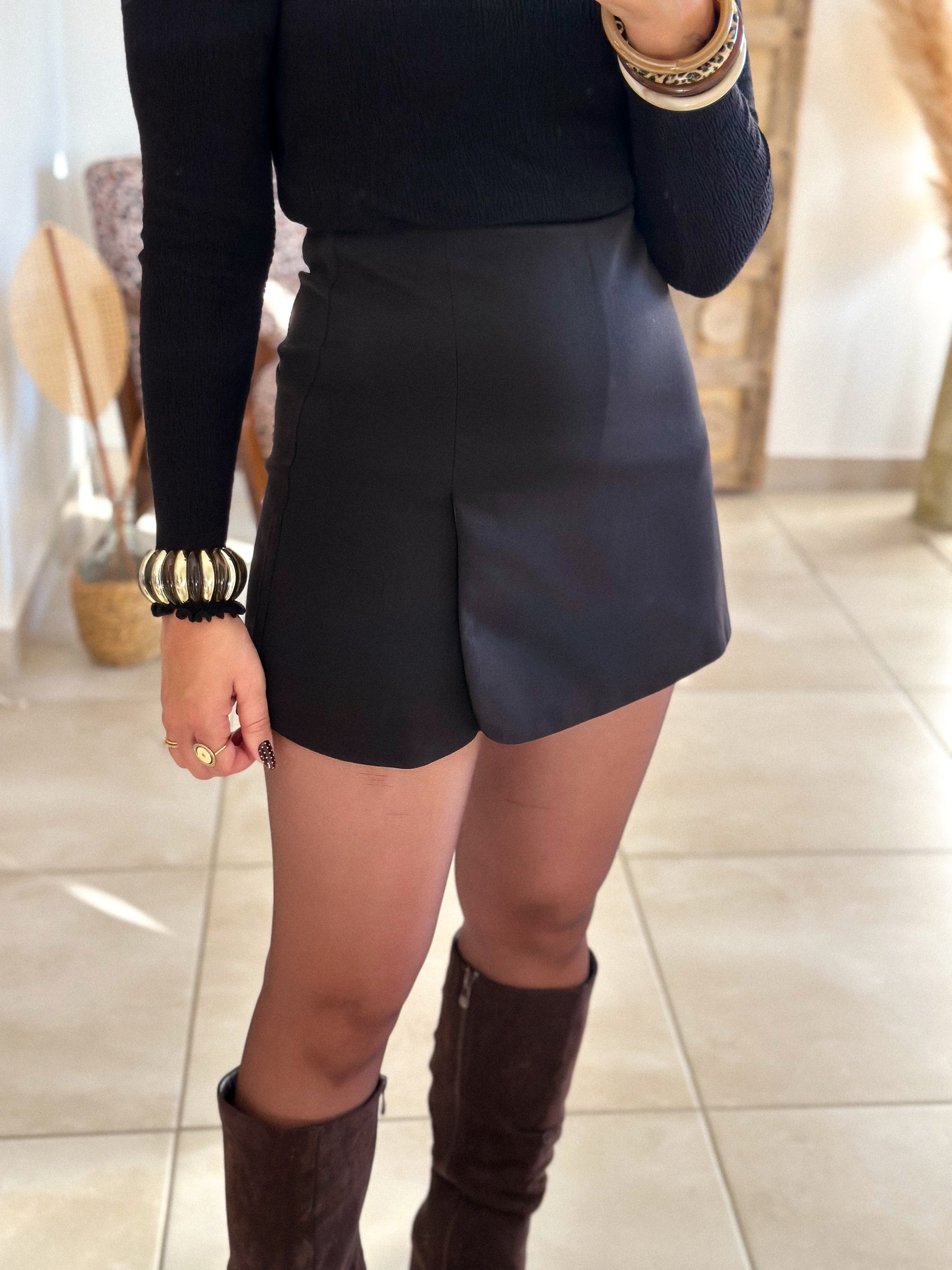 Jupe-Short Maya - Noir