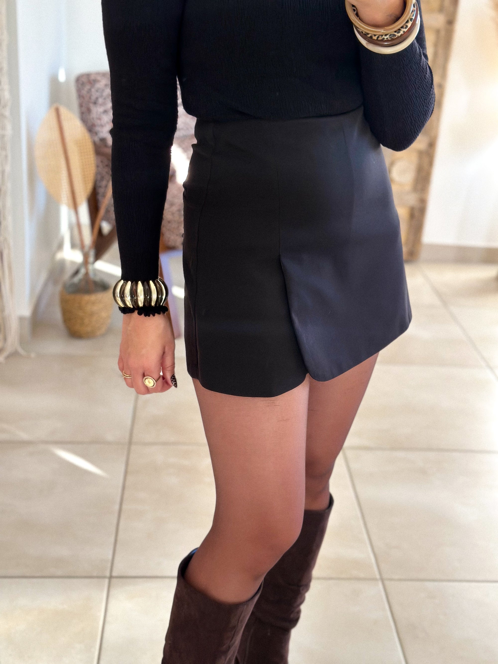 Jupe-Short Maya - Noir