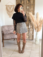 Jupe-Short Sonia - Léopard