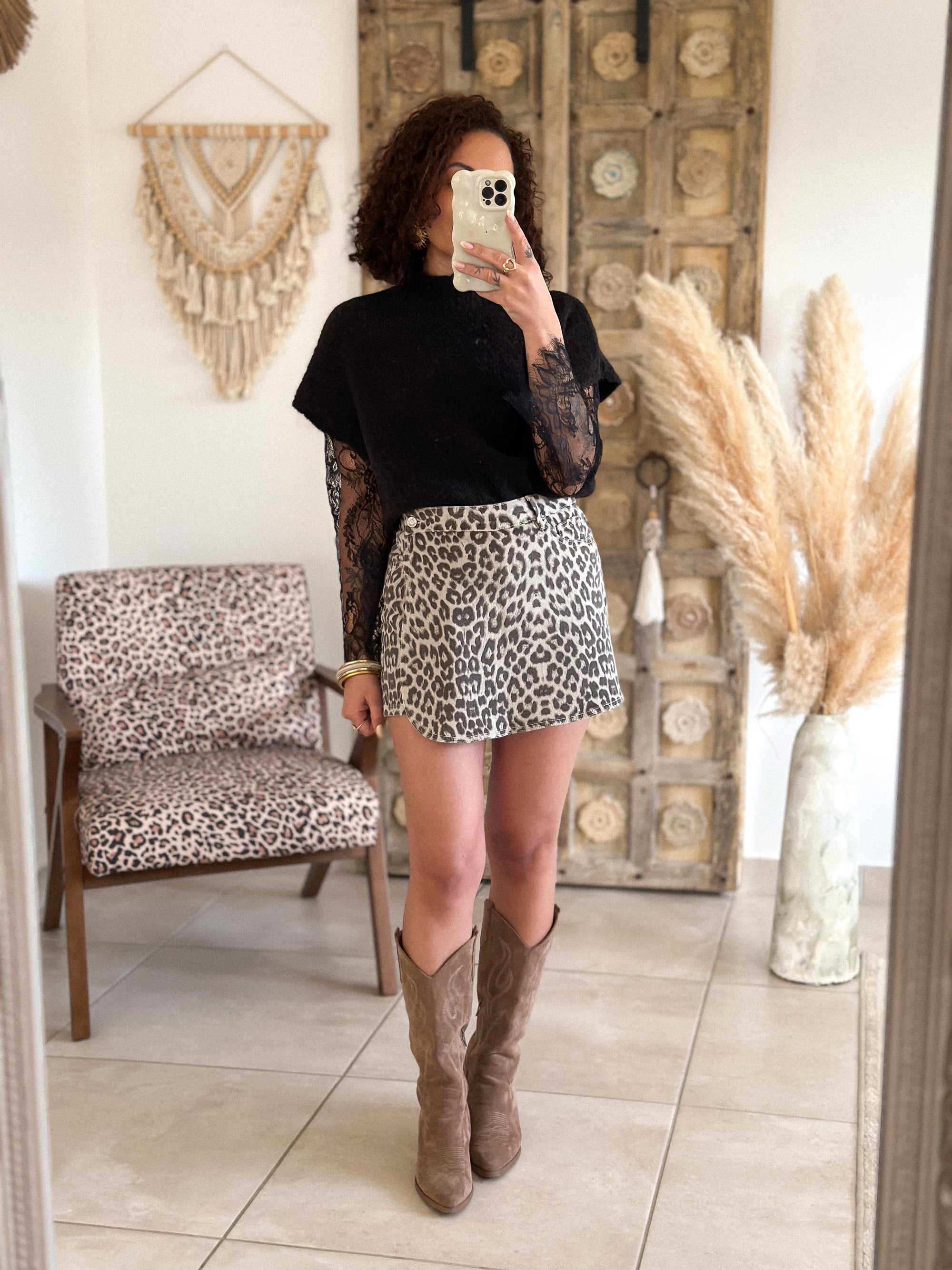 Jupe-Short Sonia - Léopard