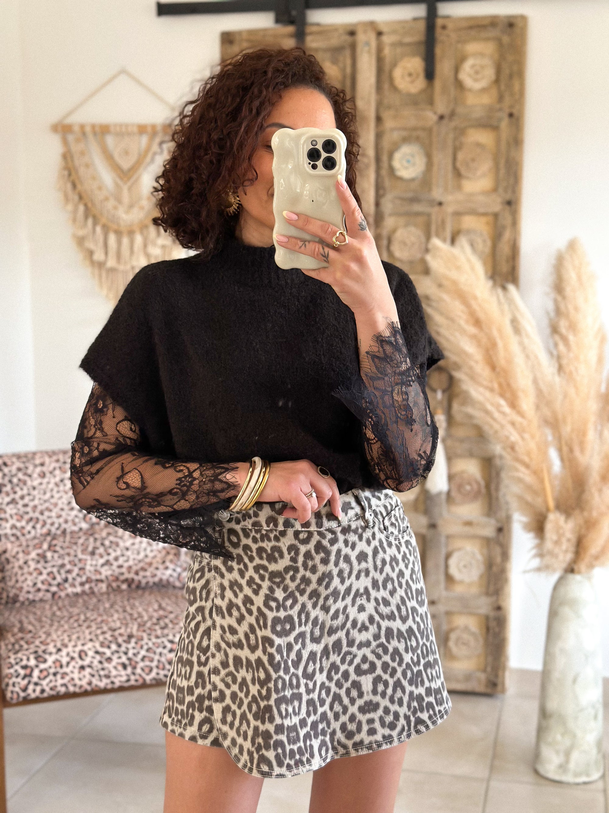 Jupe-Short Sonia - Léopard