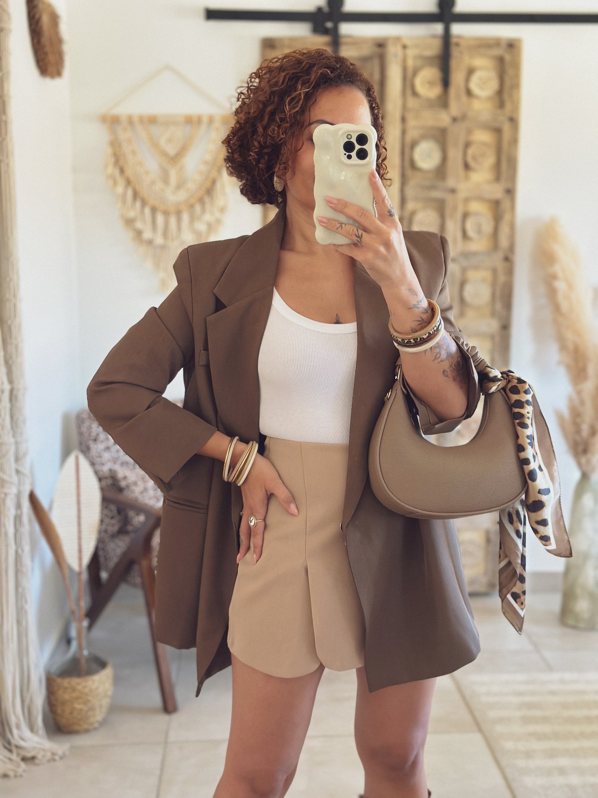 Jupe-short Maya – Beige