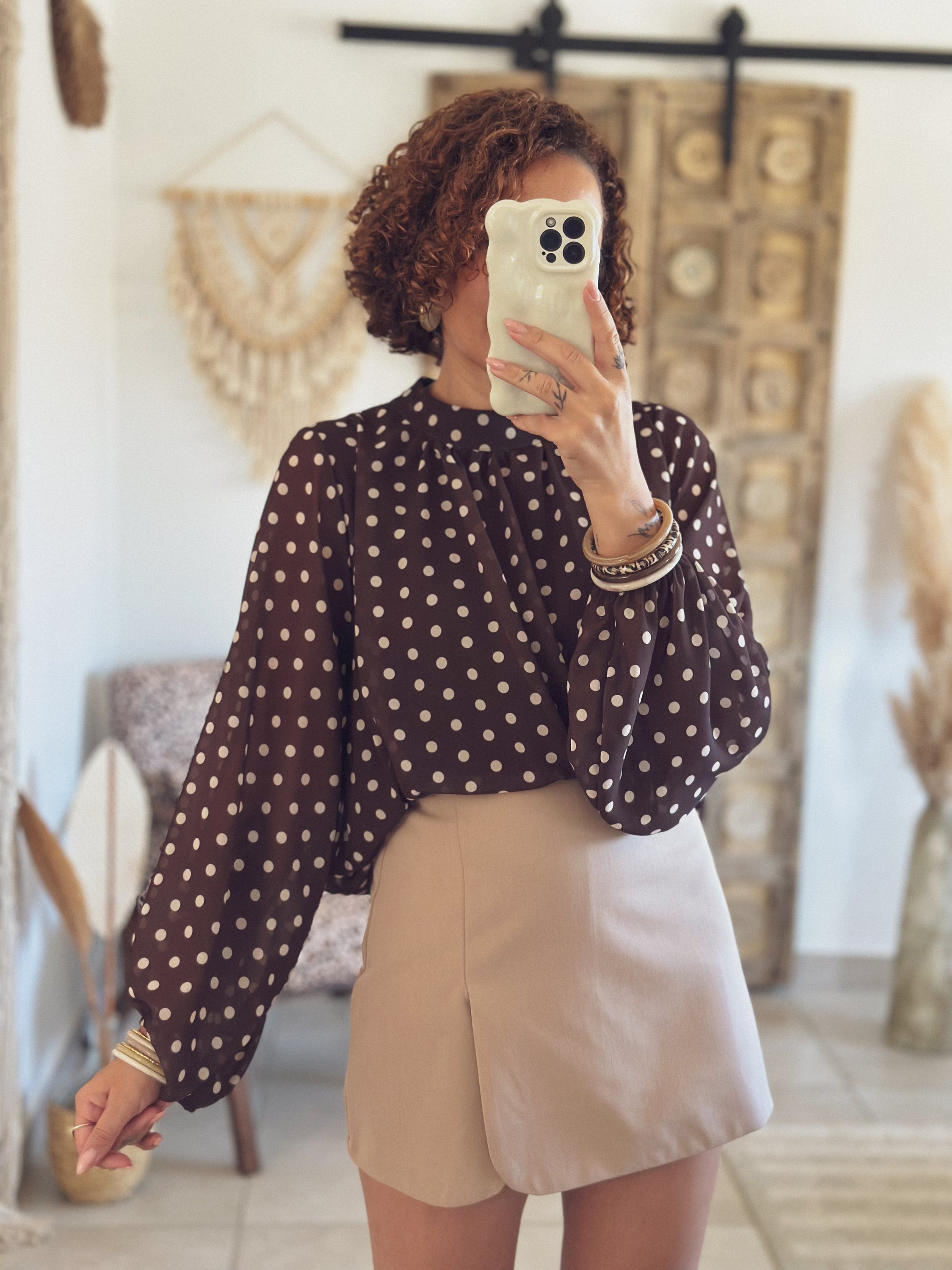 Jupe-short Maya – Beige