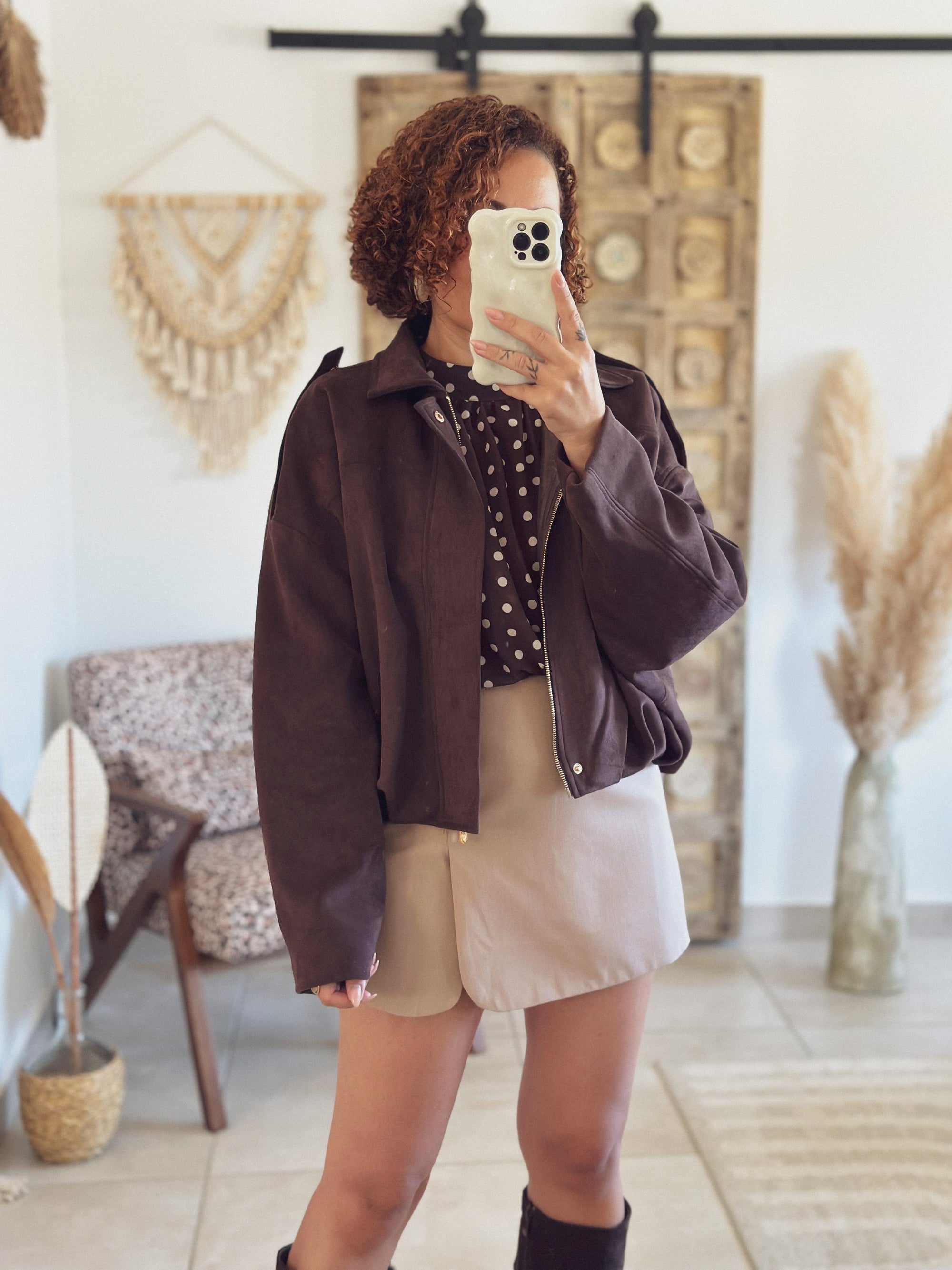 Jupe-short Maya – Beige