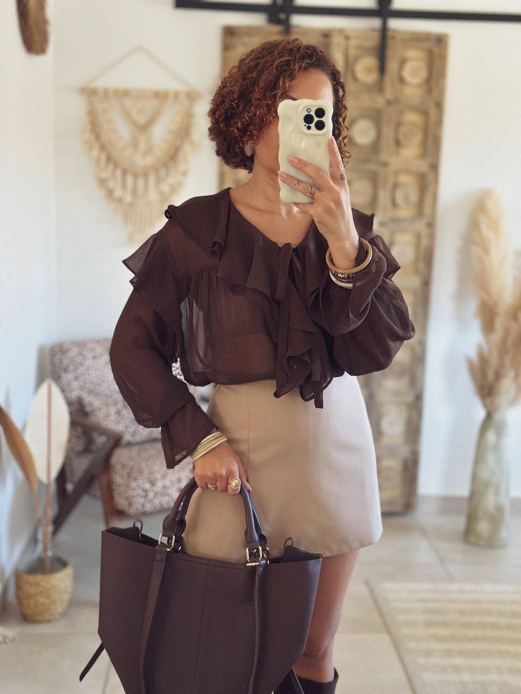 Jupe-short Maya – Beige