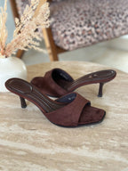 Mules Kaya - Marron à talons