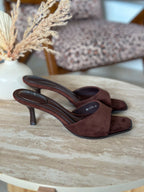 Mules Kaya - Marron à talons