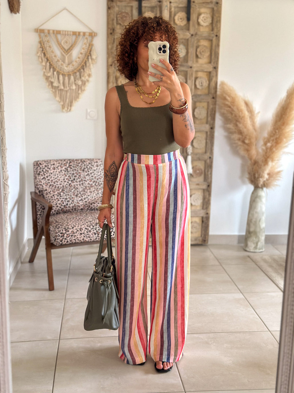 Pantalon Briel - Rayures multicolores