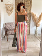 Pantalon Briel - Rayures multicolores