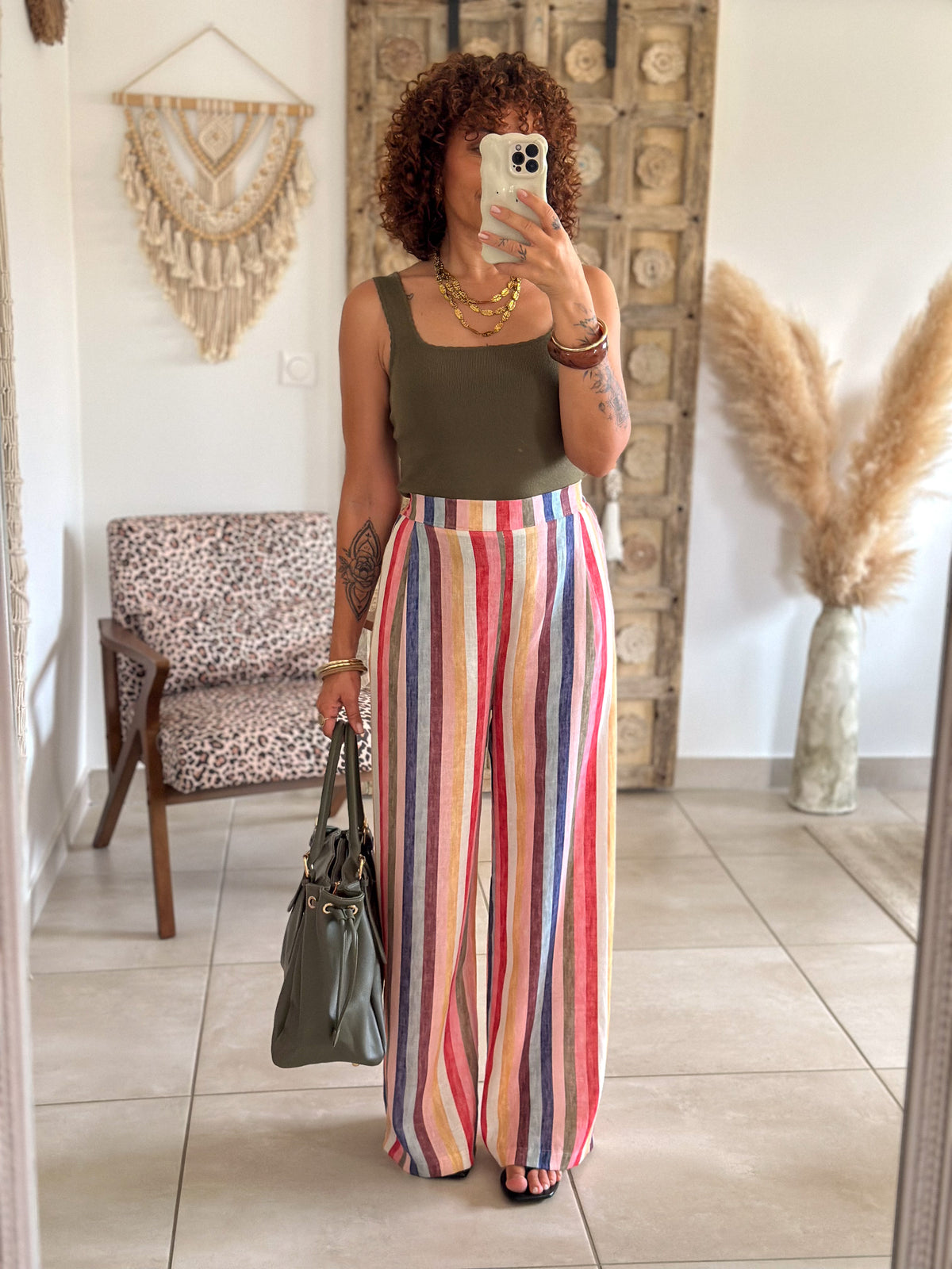 Pantalon Briel - Rayures multicolores