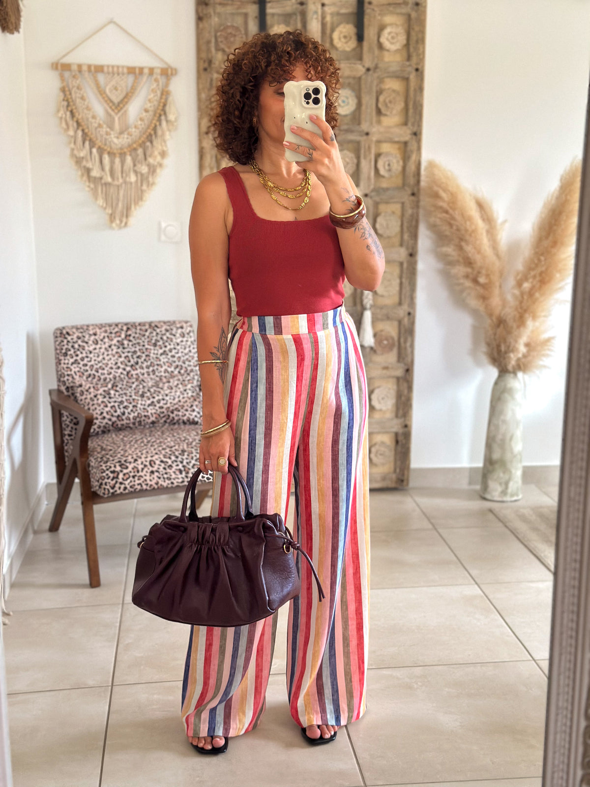 Pantalon Briel - Rayures multicolores