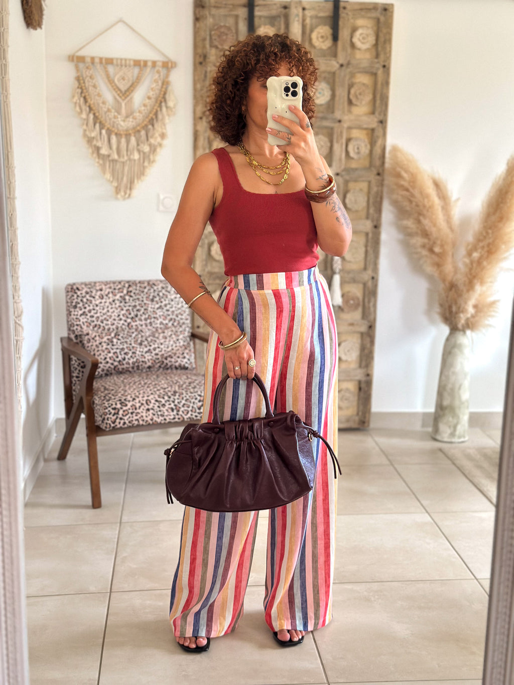 Pantalon Briel - Rayures multicolores