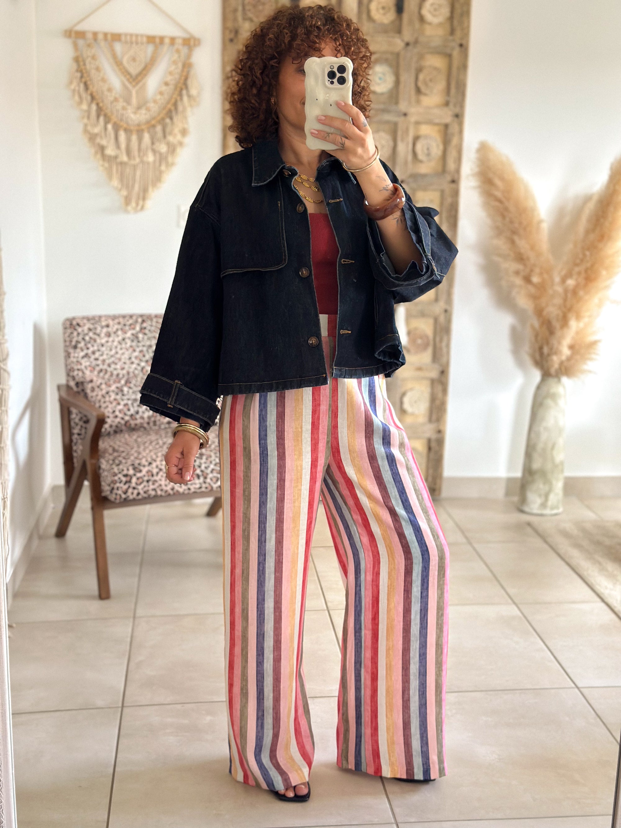 Pantalon Briel - Rayures multicolores