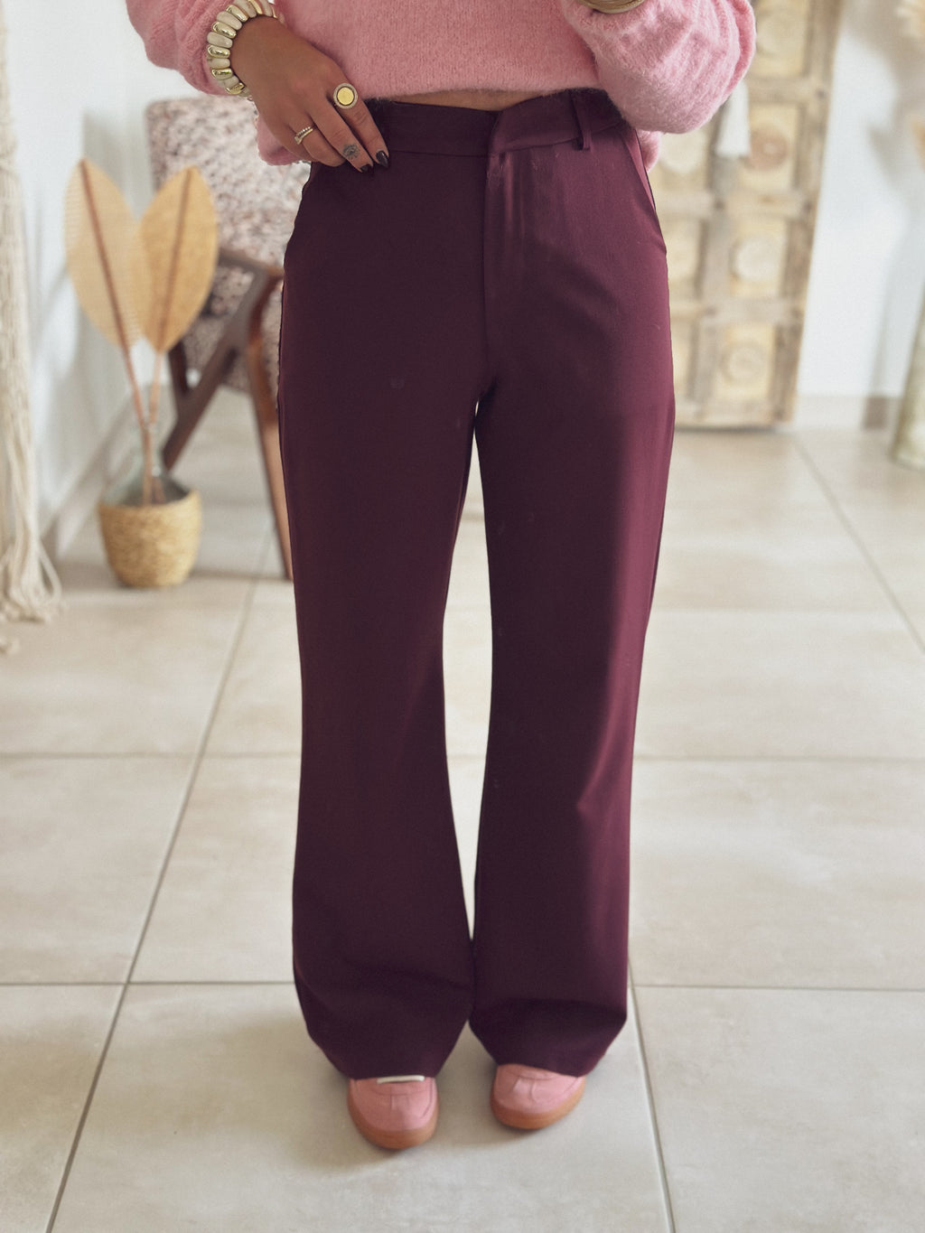 Pantalon Elina – Bordeaux