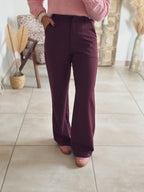 Pantalon Elina – Bordeaux