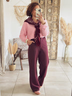 Pantalon Elina – Bordeaux