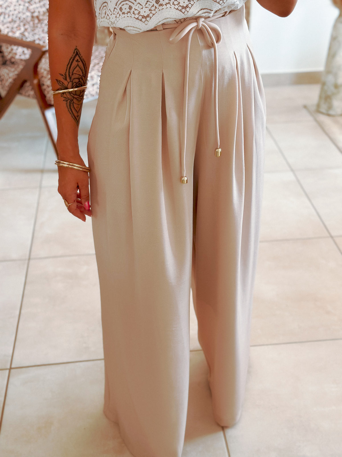 Val trousers - Flowing beige