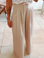 Pantalon Val - Fluide beige