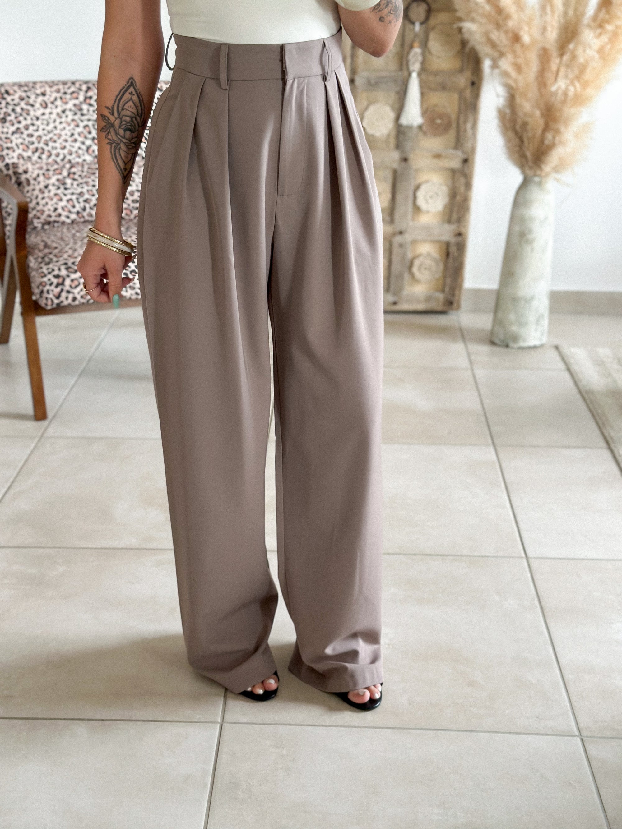 Pantalon Nadine - Large taupe