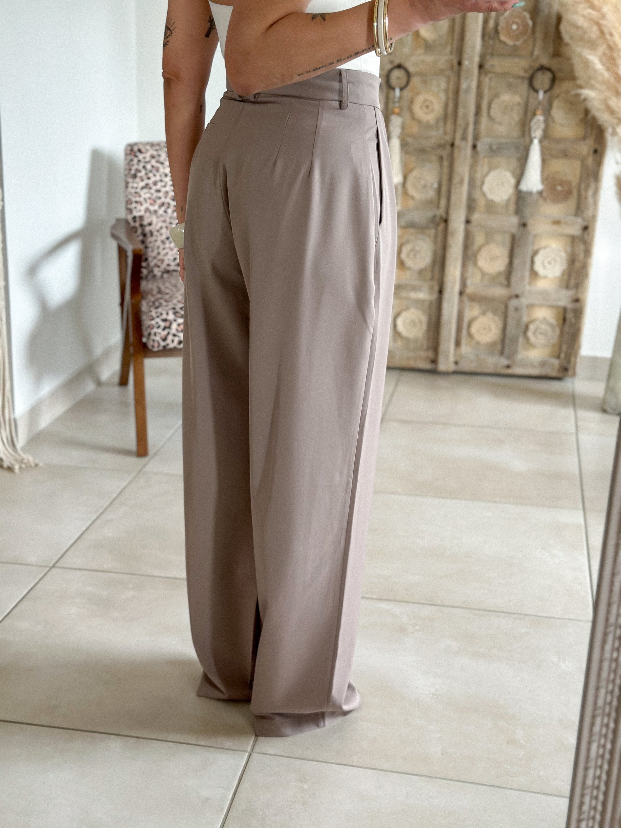 Pantalon Nadine - Large taupe