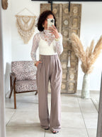 Pantalon Nadine - Large taupe