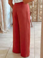 Pantalon Val - Fluide terracotta