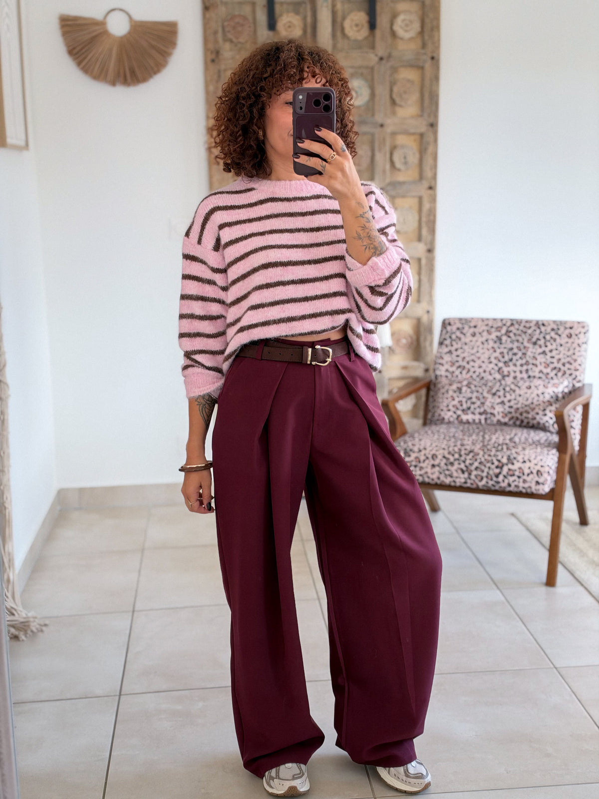 Pantalon Jess - Bordeaux