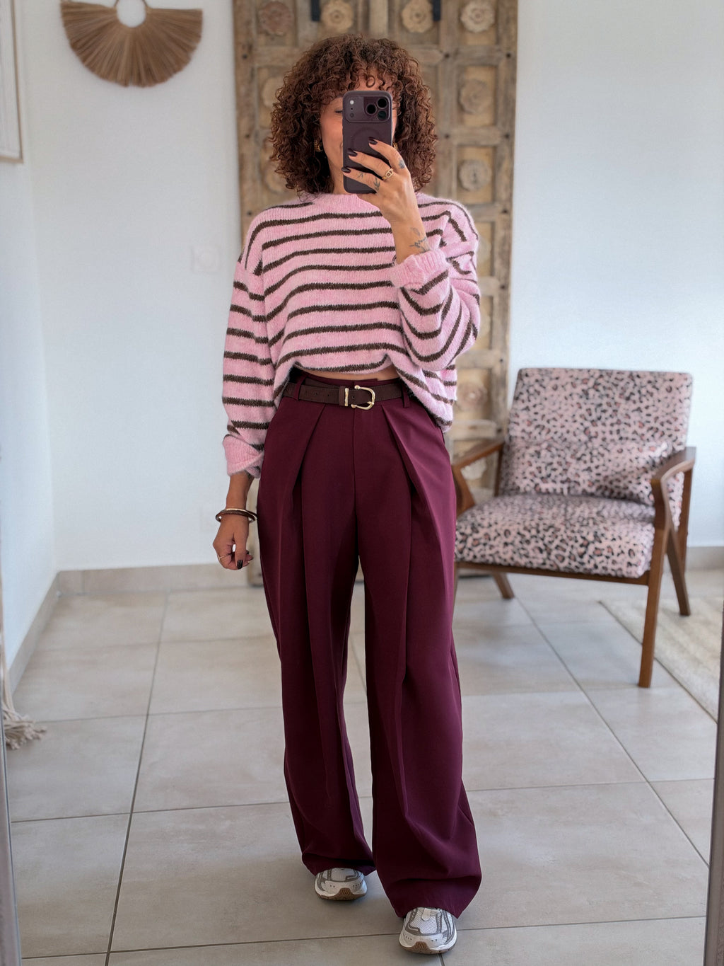 Pantalon Jess - Bordeaux