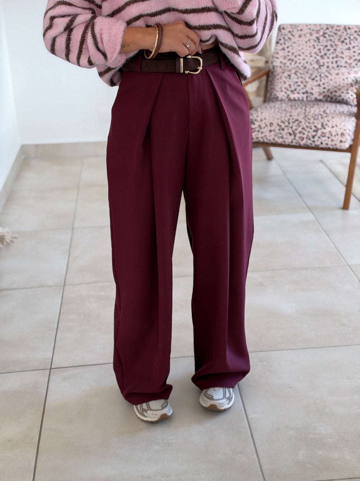 Pantalon Jess - Bordeaux