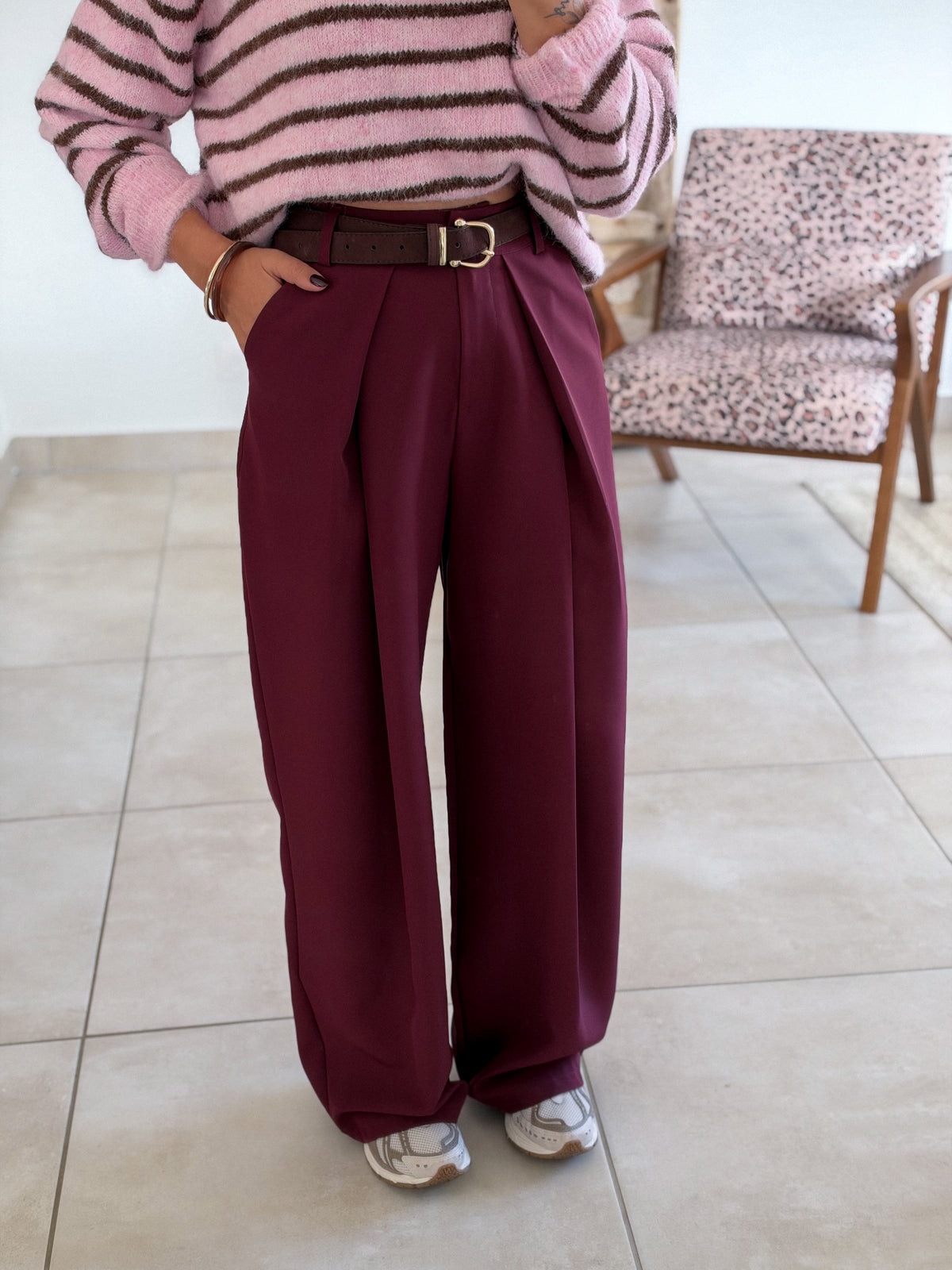 Pantalon Jess - Bordeaux